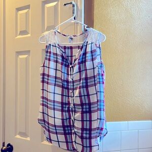 Como Vintage sleeveless blouse size M women’s.
